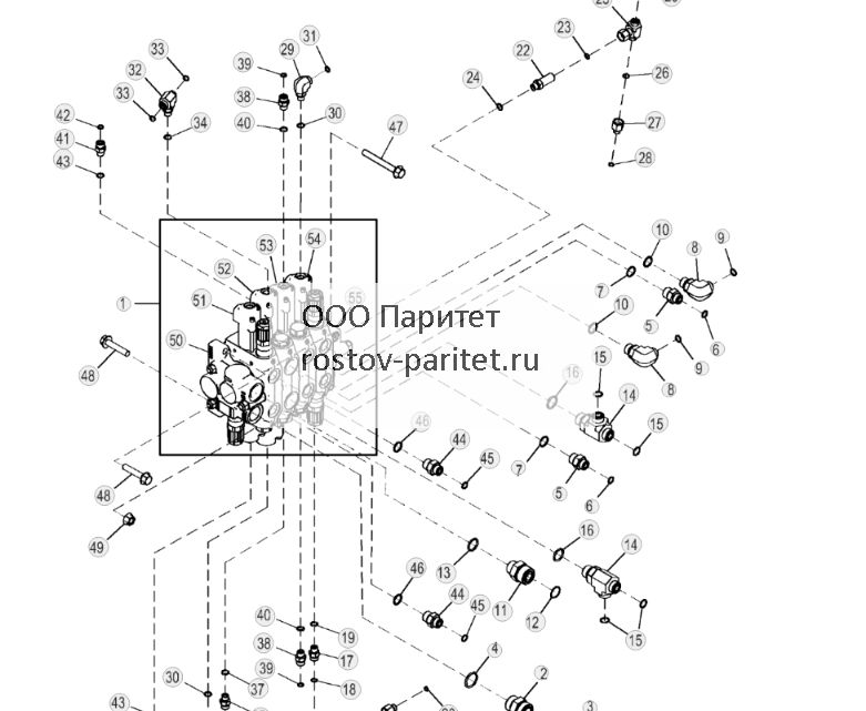 Hydraulic Control Valve, 3 Spool, Power Angle Tilt (PAT) - ST26472 352.jpg
